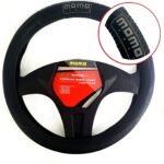 Forro de volante Momo swc004bg negro/gris