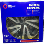 Sparco tapa llanta fukuoka aro 14” black/silver spc1427svbk