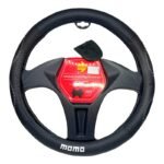 Forro de volante Momo swc018bg negro/gris