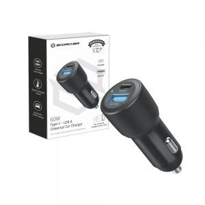Cargador Scorcher tipo c + usb c81ac