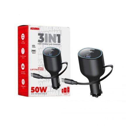 KOJIMA CARGADOR USB + TIPO C + CABLE