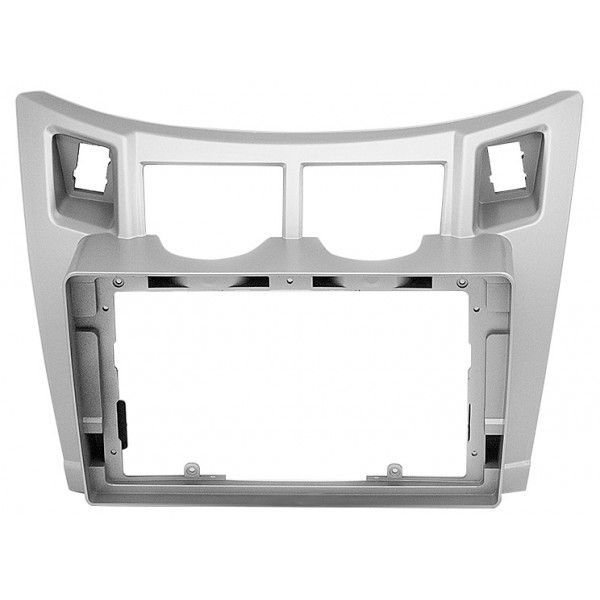 thumb_02127 MOLDURA RADIO 22-100 TOYOTA VITZ 2005-2009 SILVER - Imagen 1
