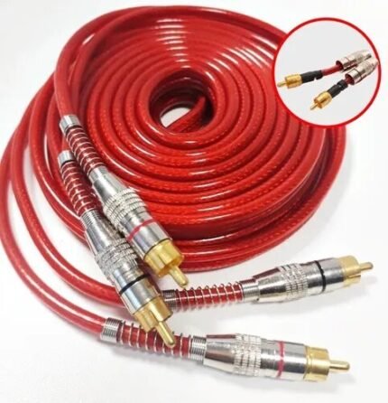 Cabo 2+2 rca 5metros redprime metal 5mm