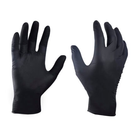 Guantes de nitrilo negro xl